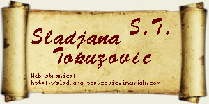 Slađana Topuzović vizit kartica